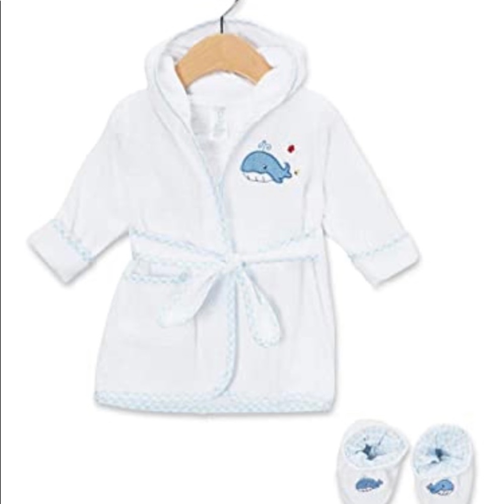 Baby Hooded Towel Robe with Booties